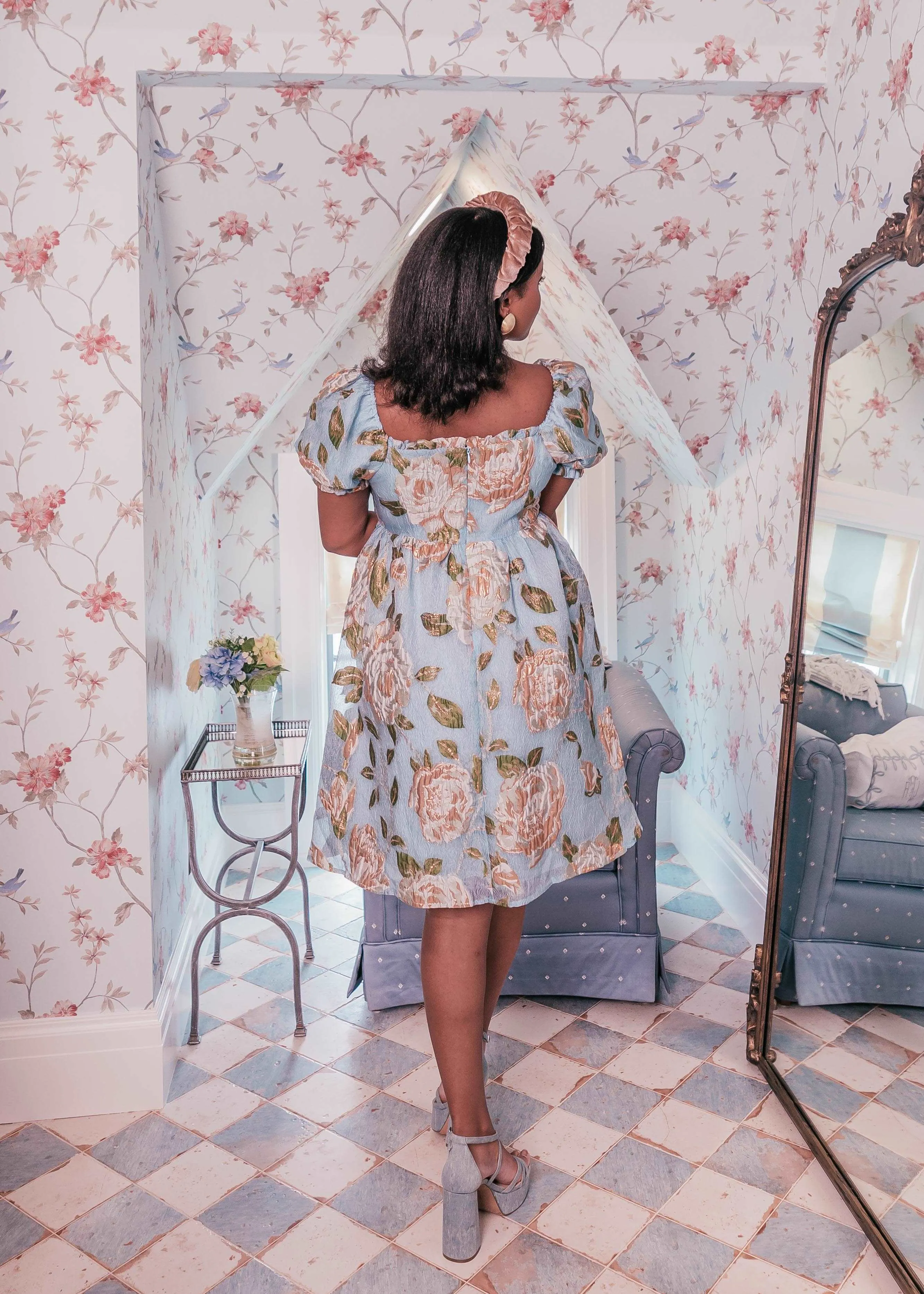 Beaumont Blue Dress - Image 6