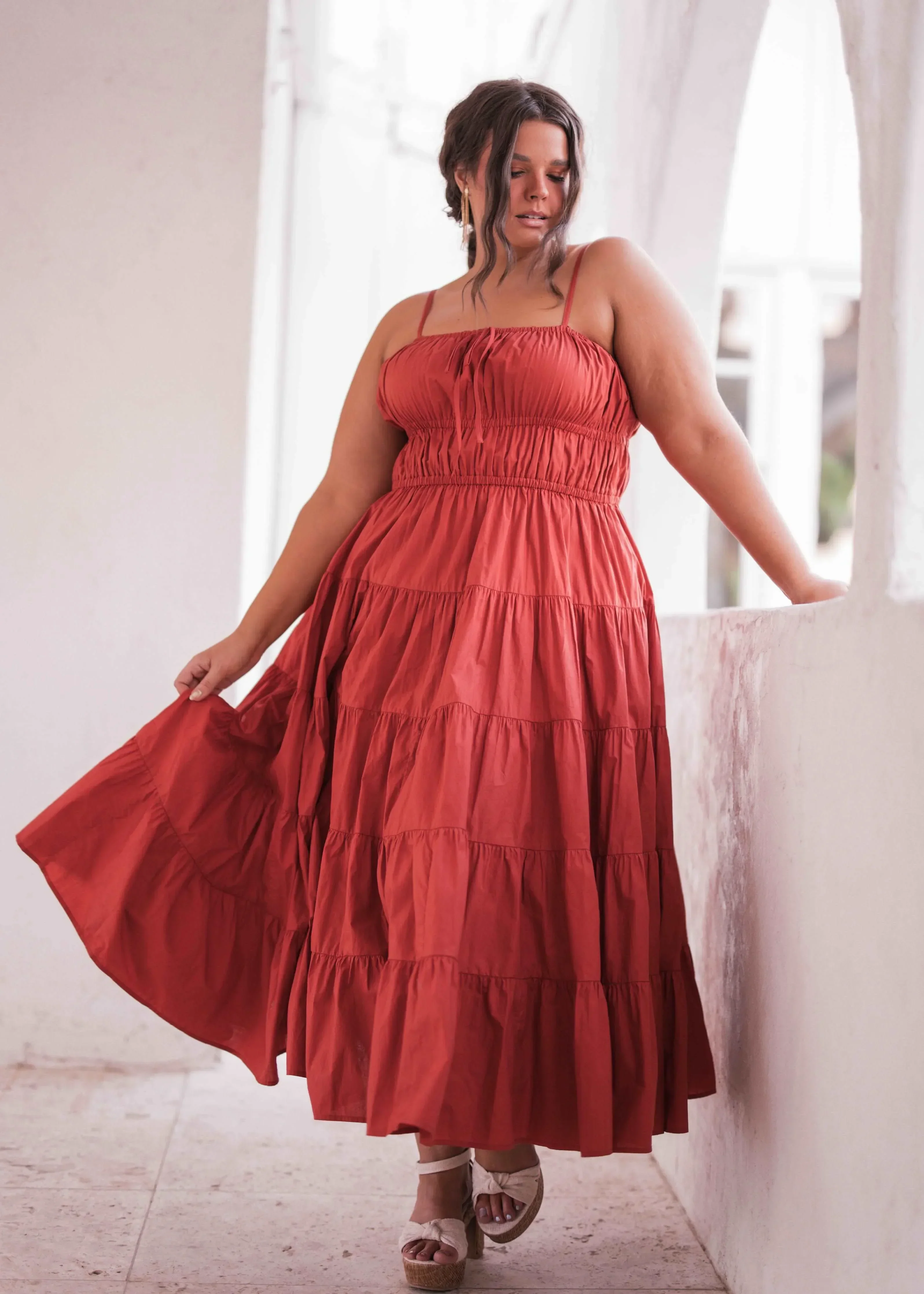Birdie Dress Red - Image 3
