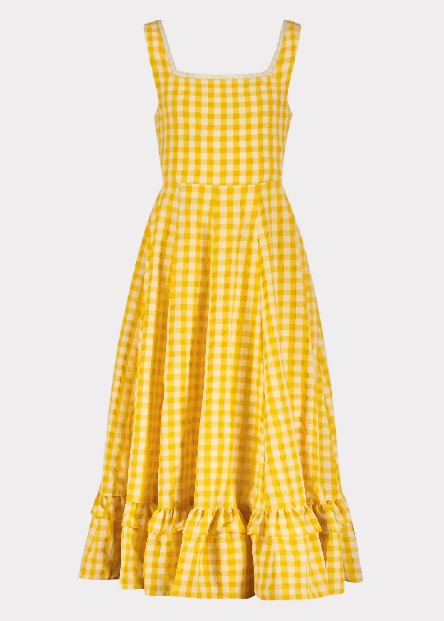 Daze Dress Yellow Gingham - Image 2