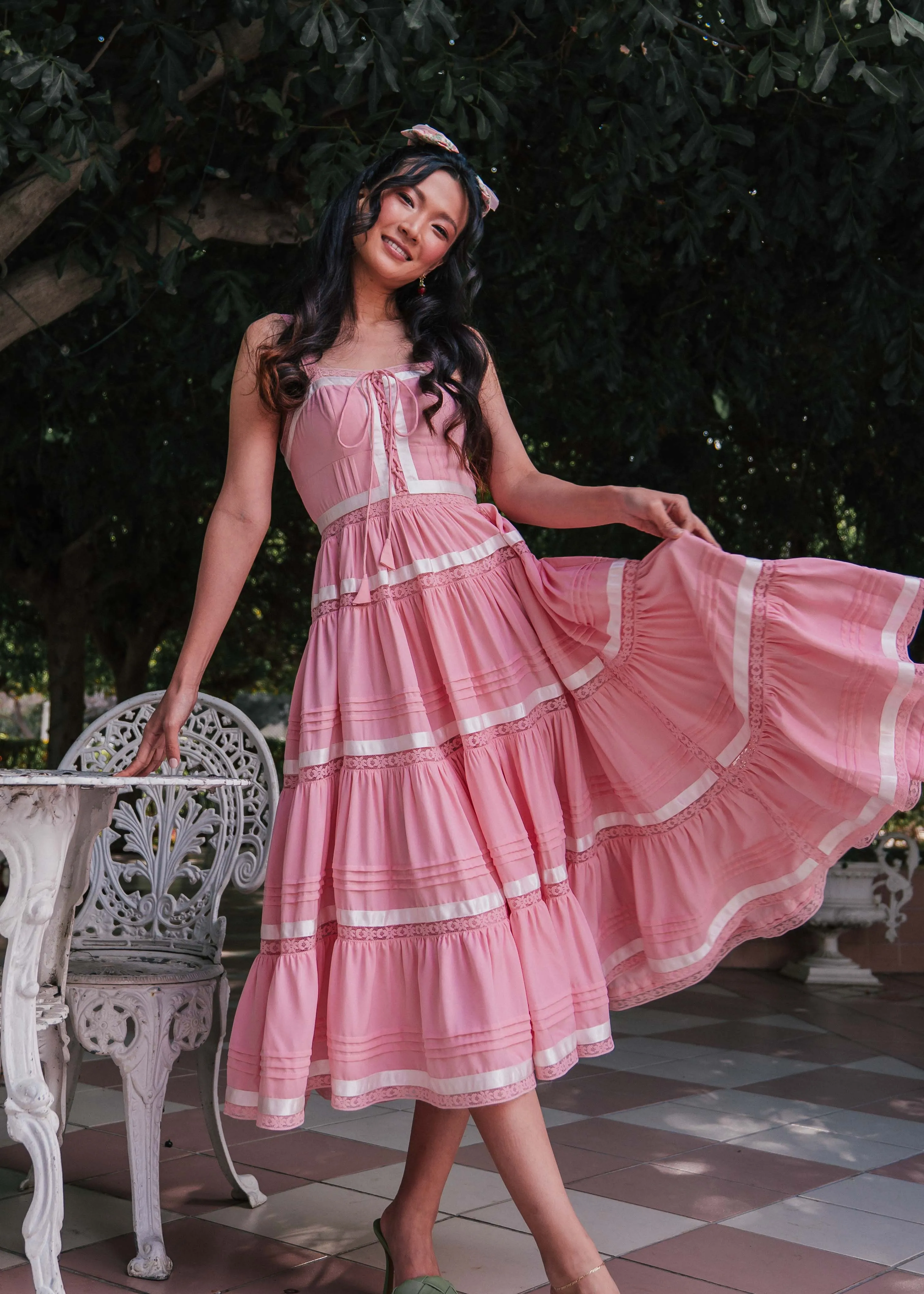 Delores Dress in Pink - Image 5