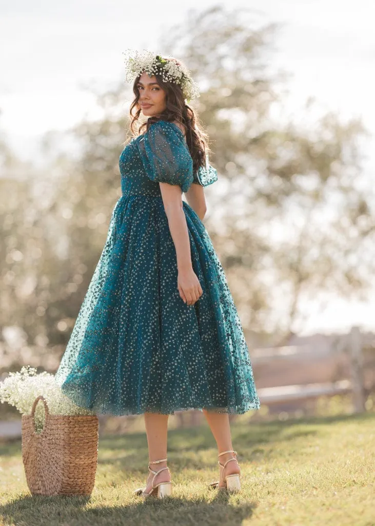 Everbloom Dress in Teal - Image 3