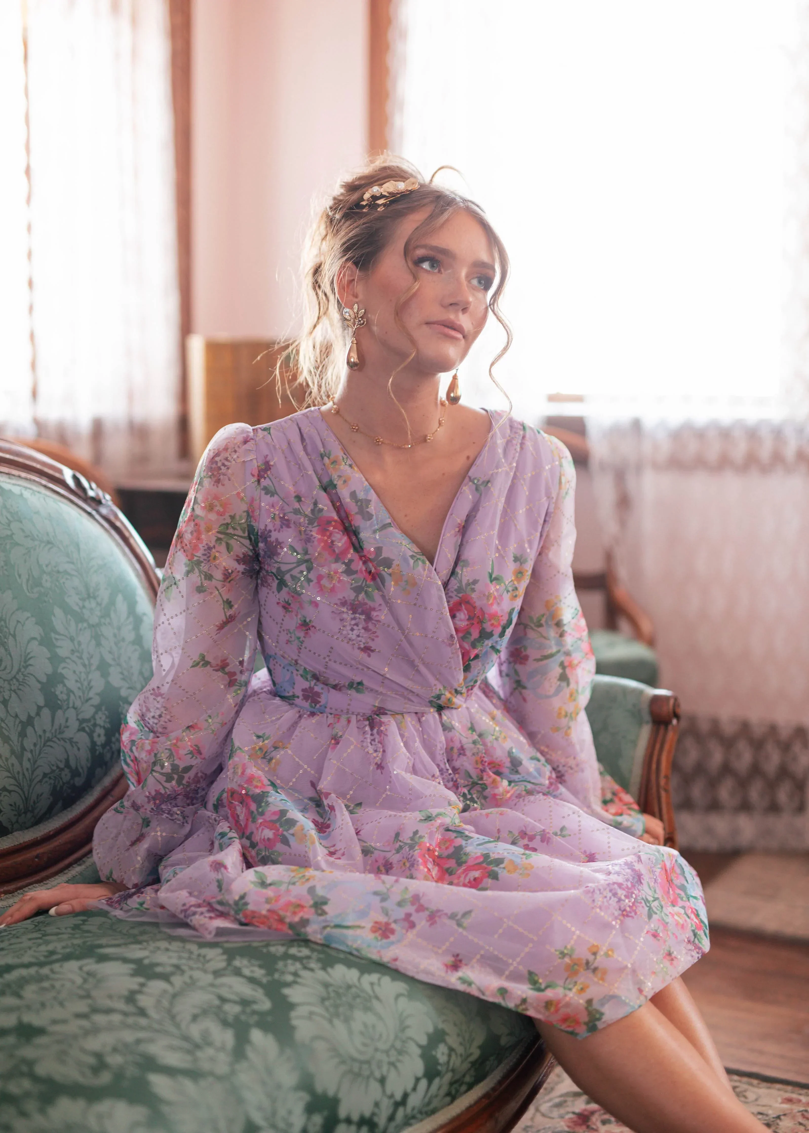 Gretel Dress Purple - Image 4