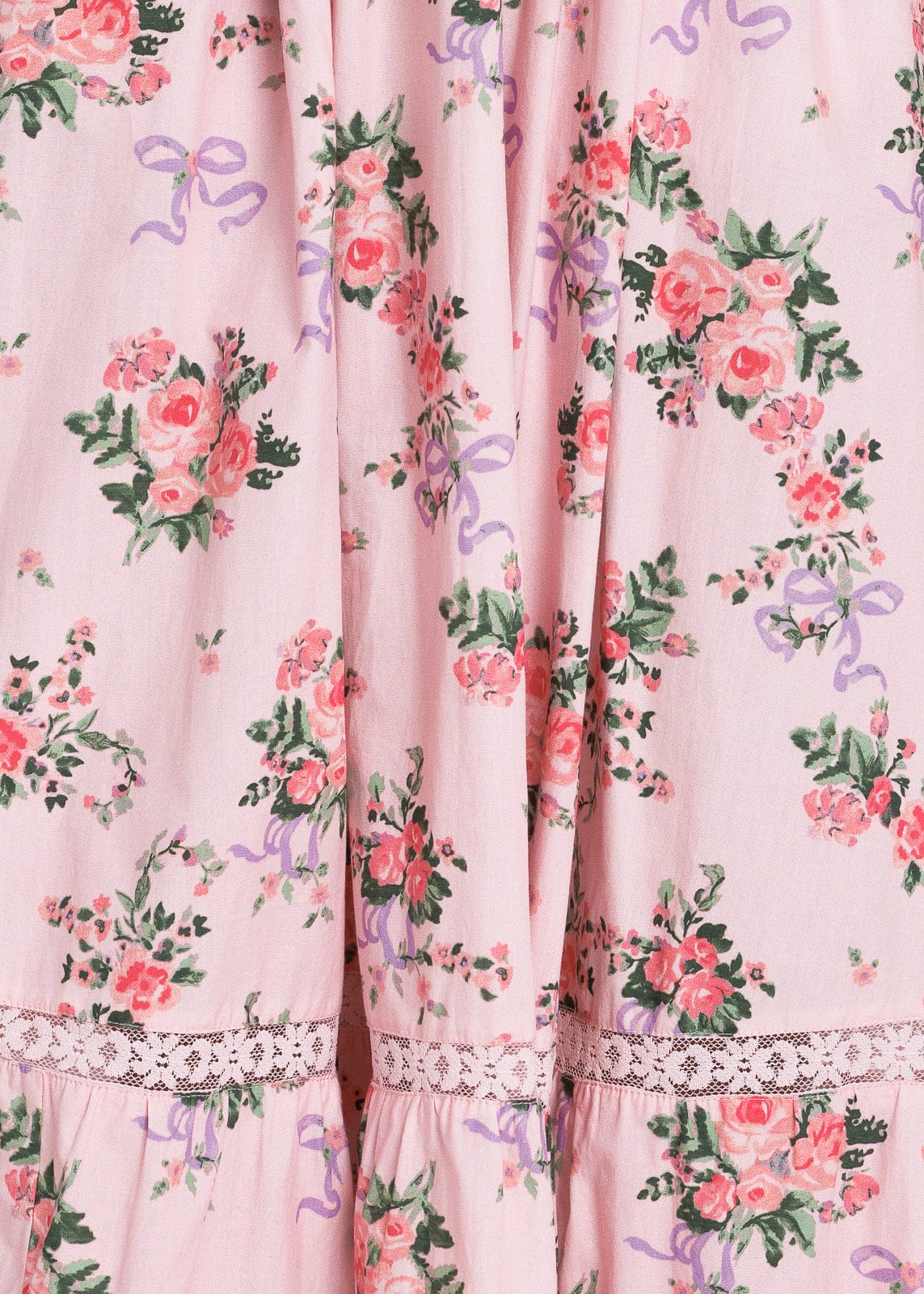 Juliette Floral Bow Print Maxi Dress - Pink - Image 12