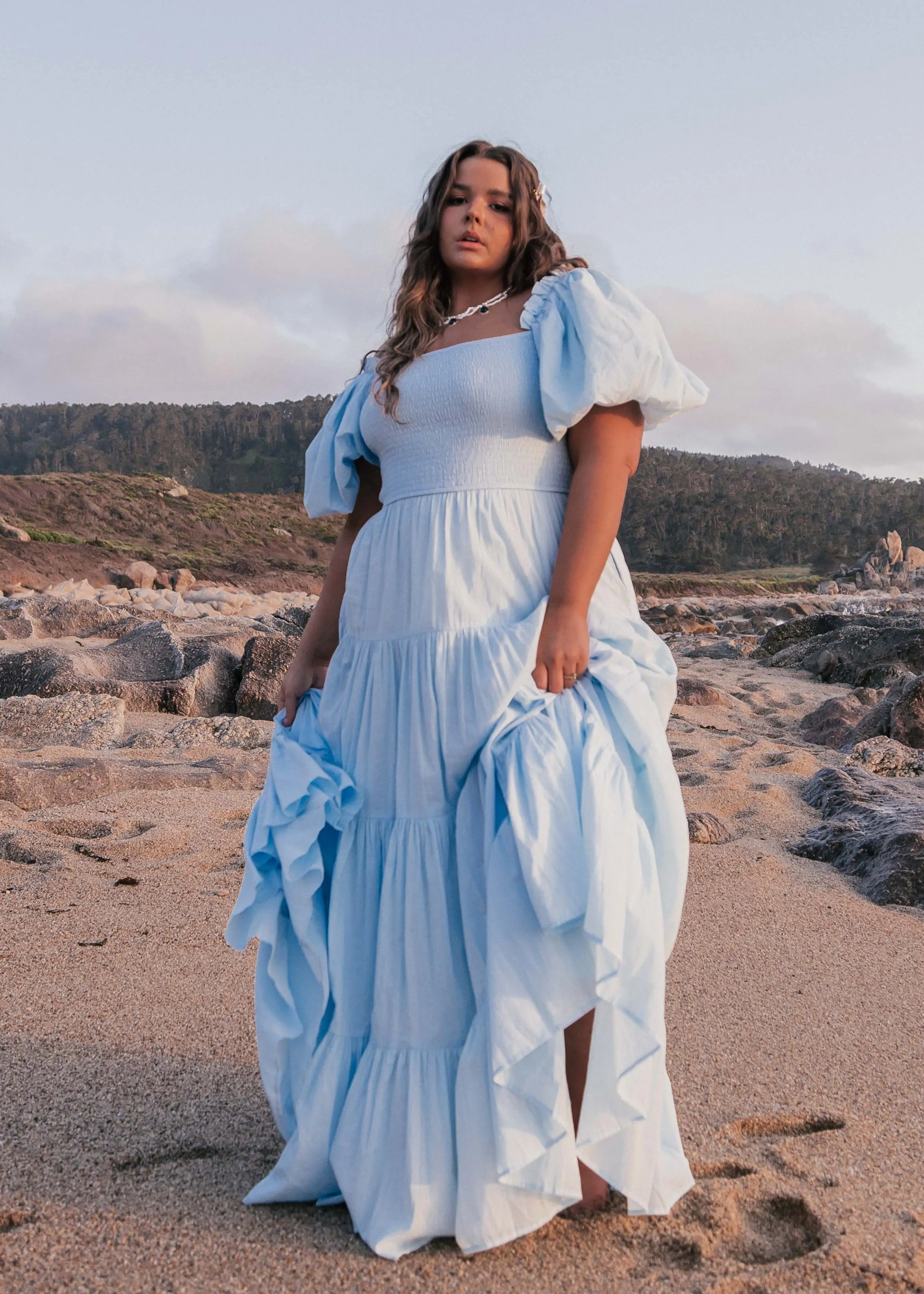 Luna Dress Blue