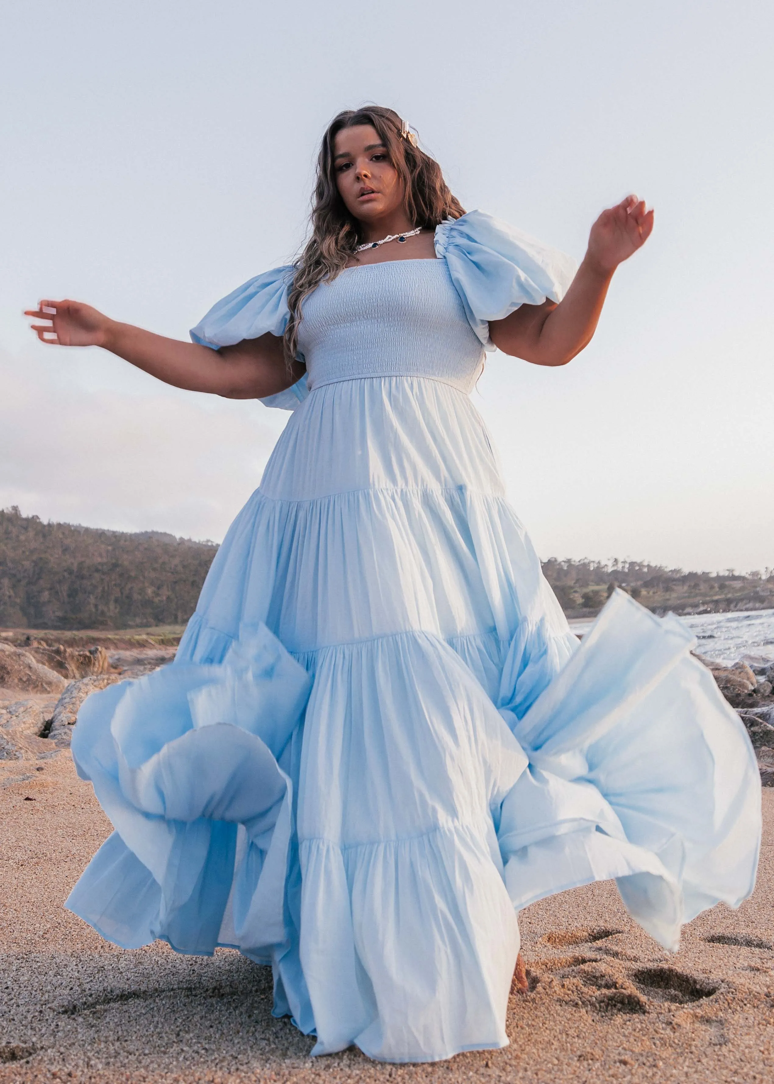 Luna Dress Blue - Image 3