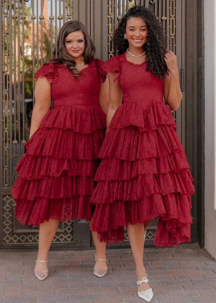 Mia Dress Burgundy - Image 7