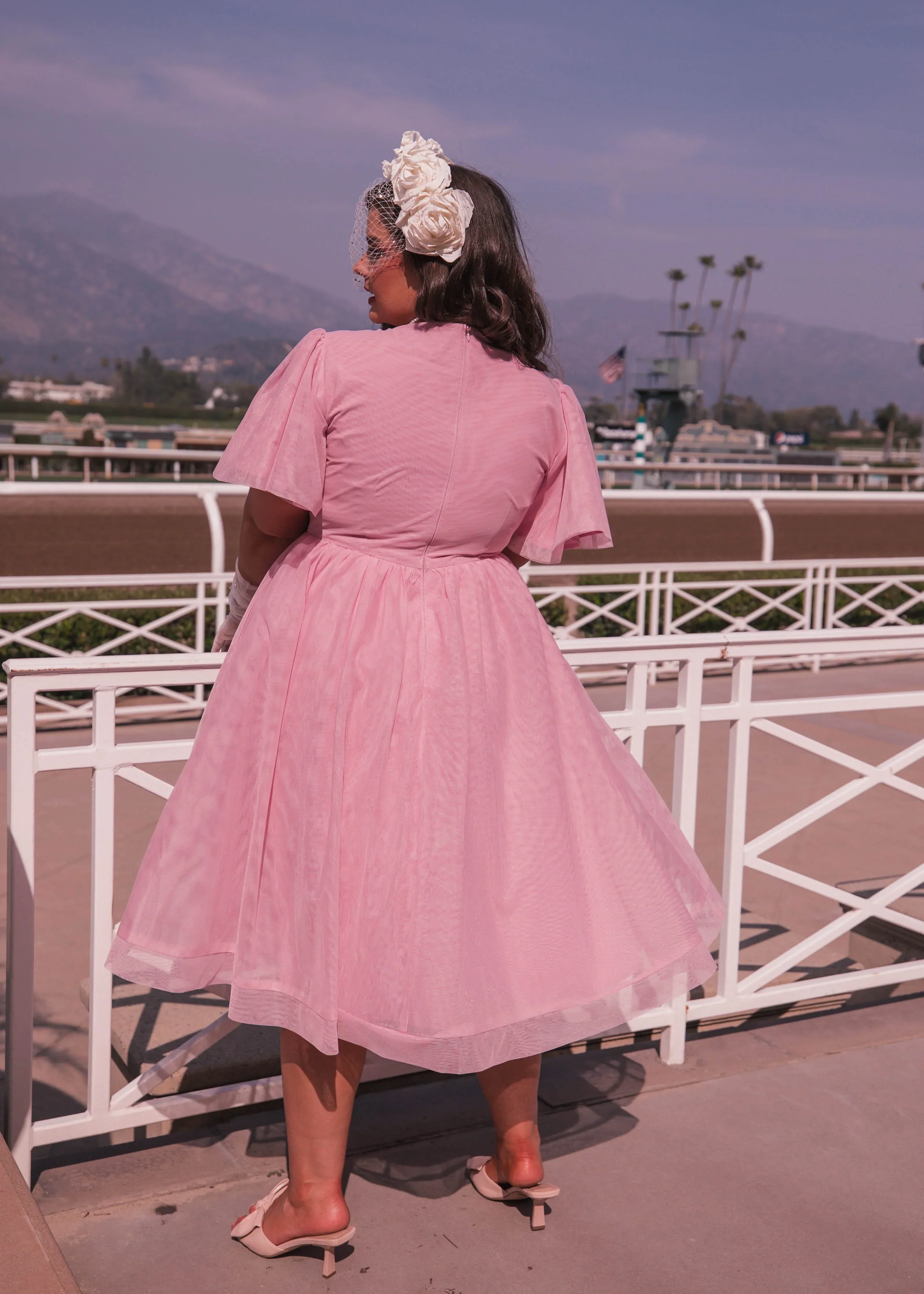 Nora Dress Dusty Pink - Image 6