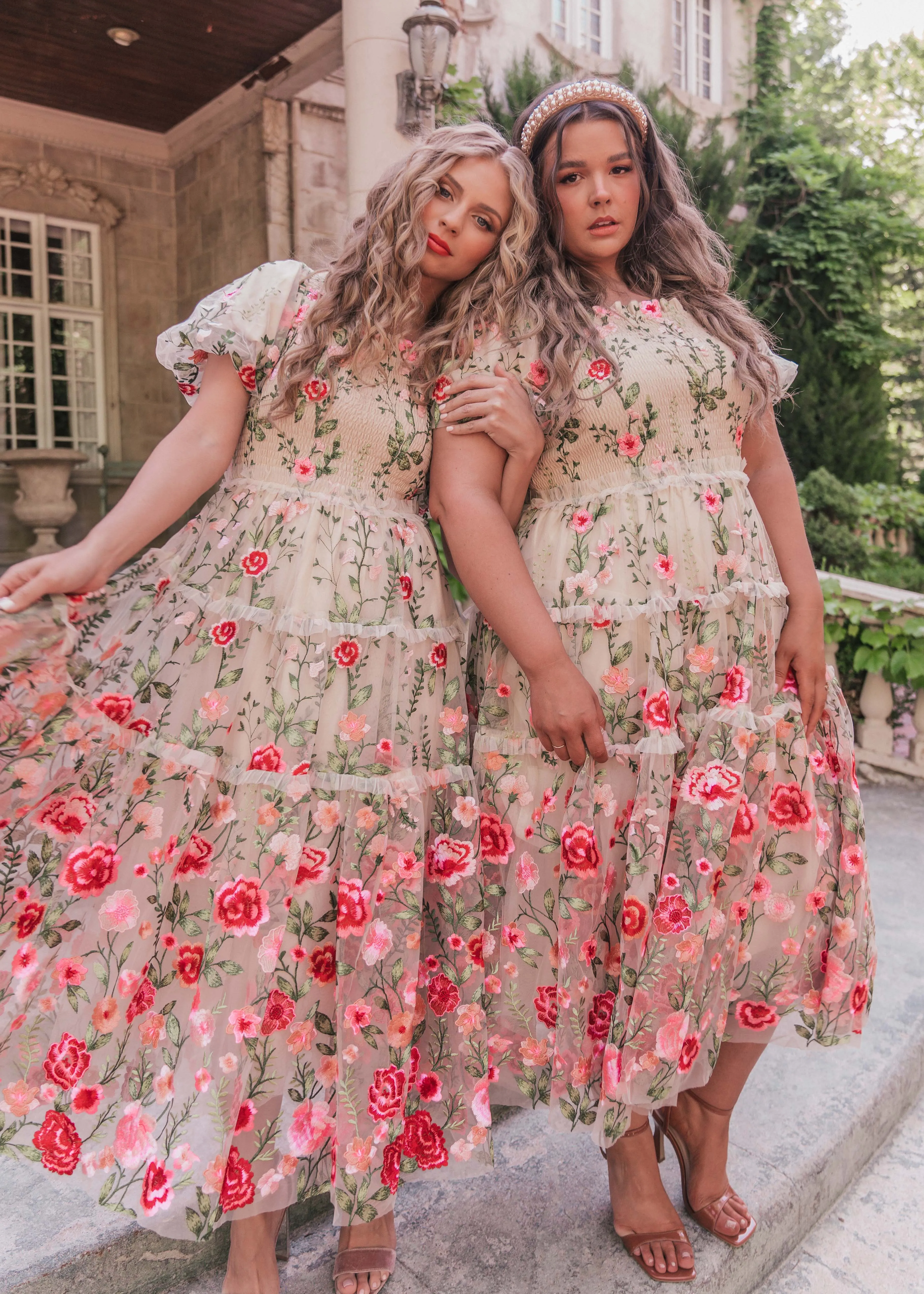 Rose Dress Midi - Cream - Image 5