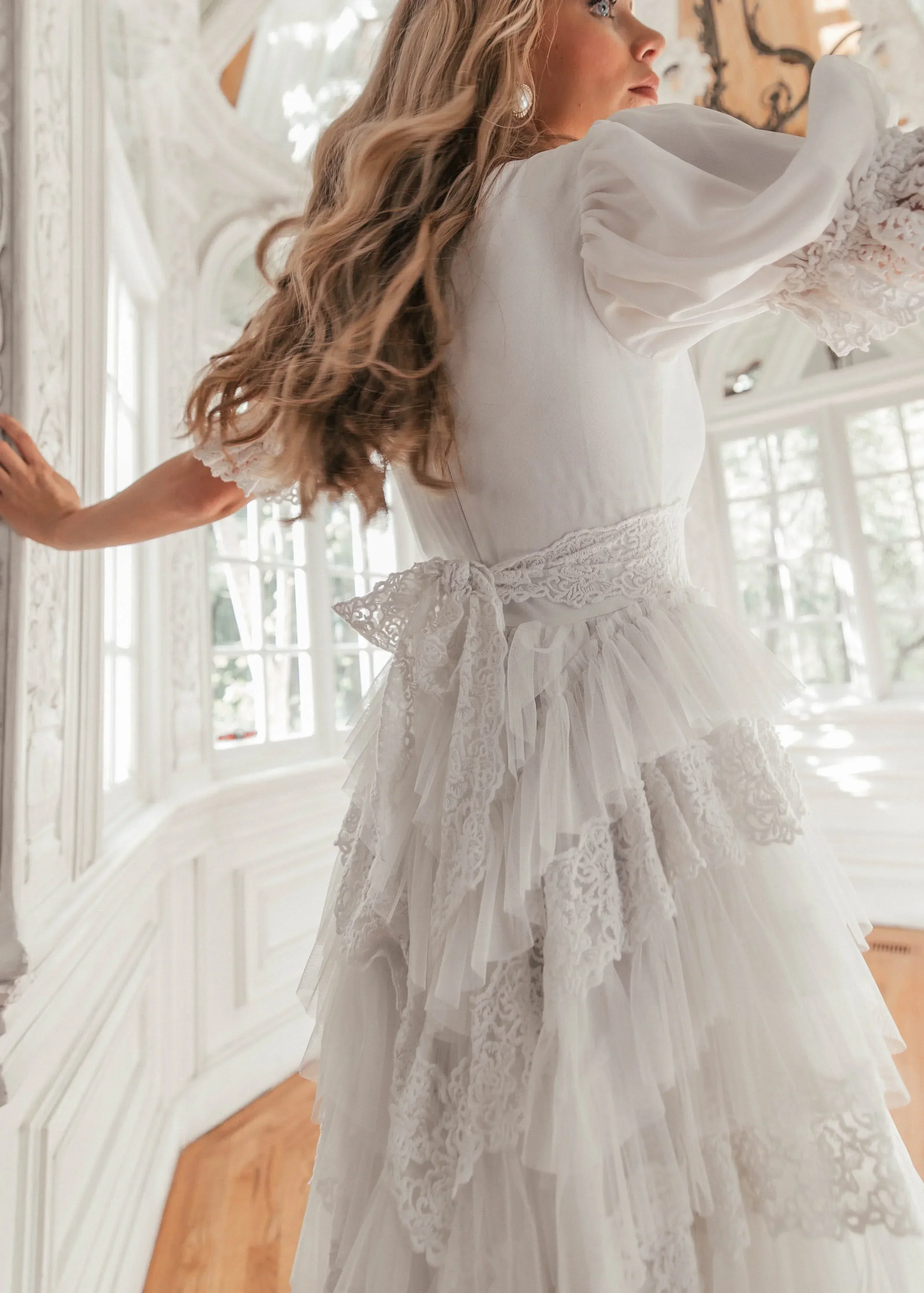 Thumbelina Dress White - Image 4